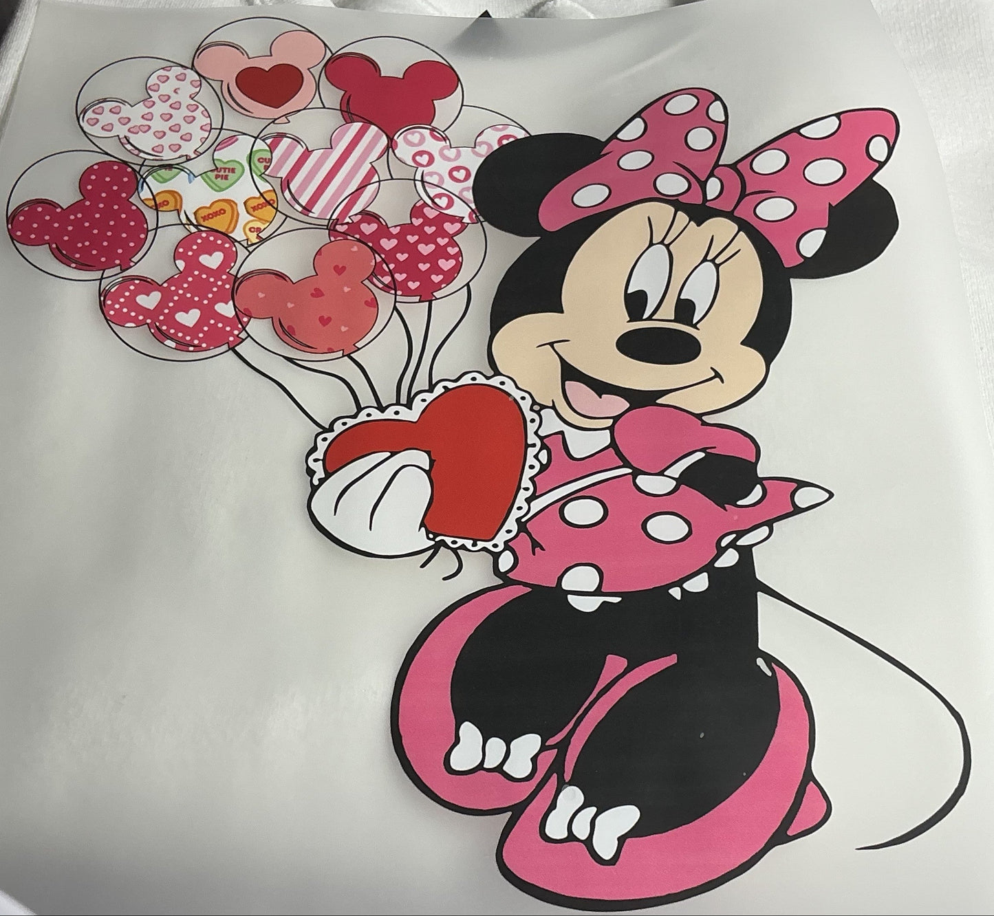 CUTE MOUSE WITH HEART BALLOONS #0124 (CHARACTERS)