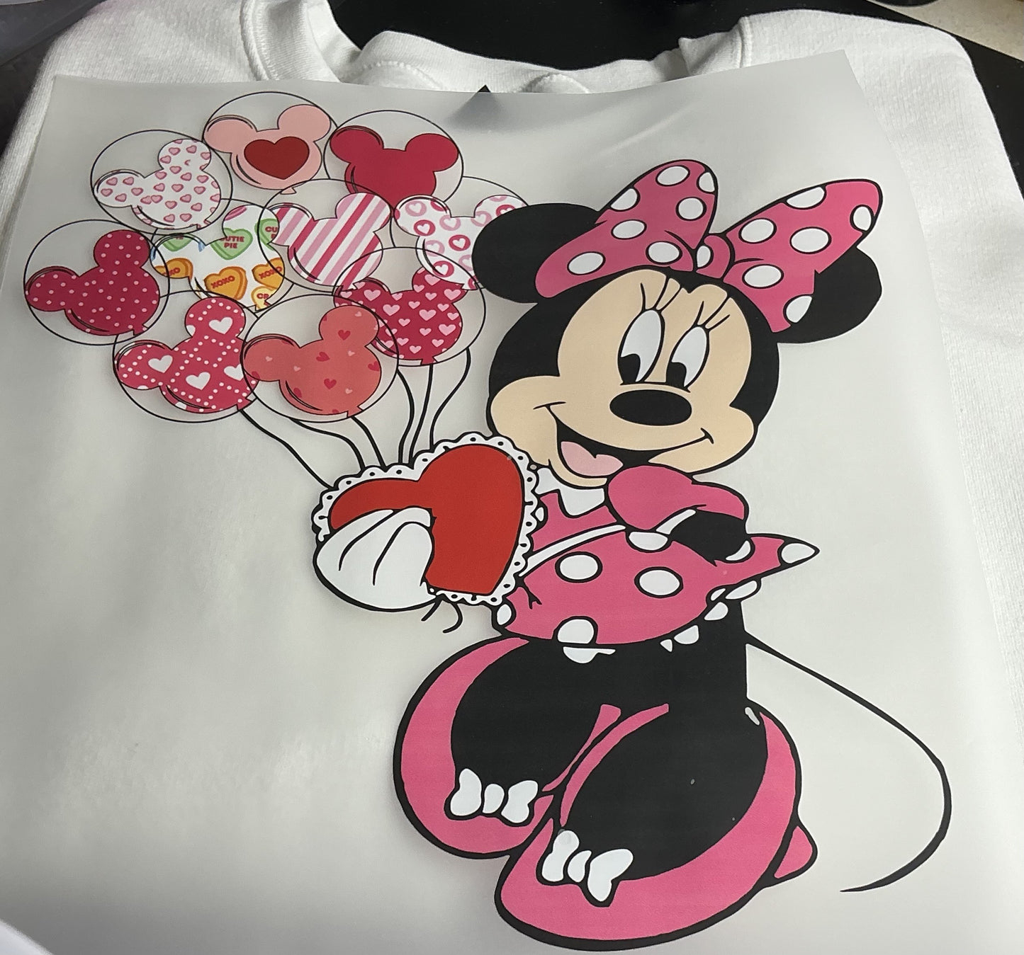 CUTE MOUSE WITH HEART BALLOONS #0124 (VALENTINES)