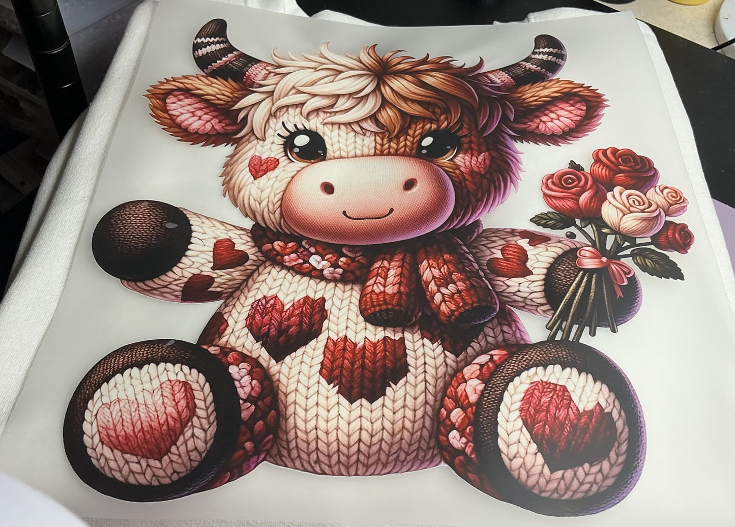 CUTE YARN HIGHLANDCOW #0166 PERFECT FOR OVERSIZED TSHIRT (HIGHLANDCOW) (VALENTINE) (ALL SEASON)