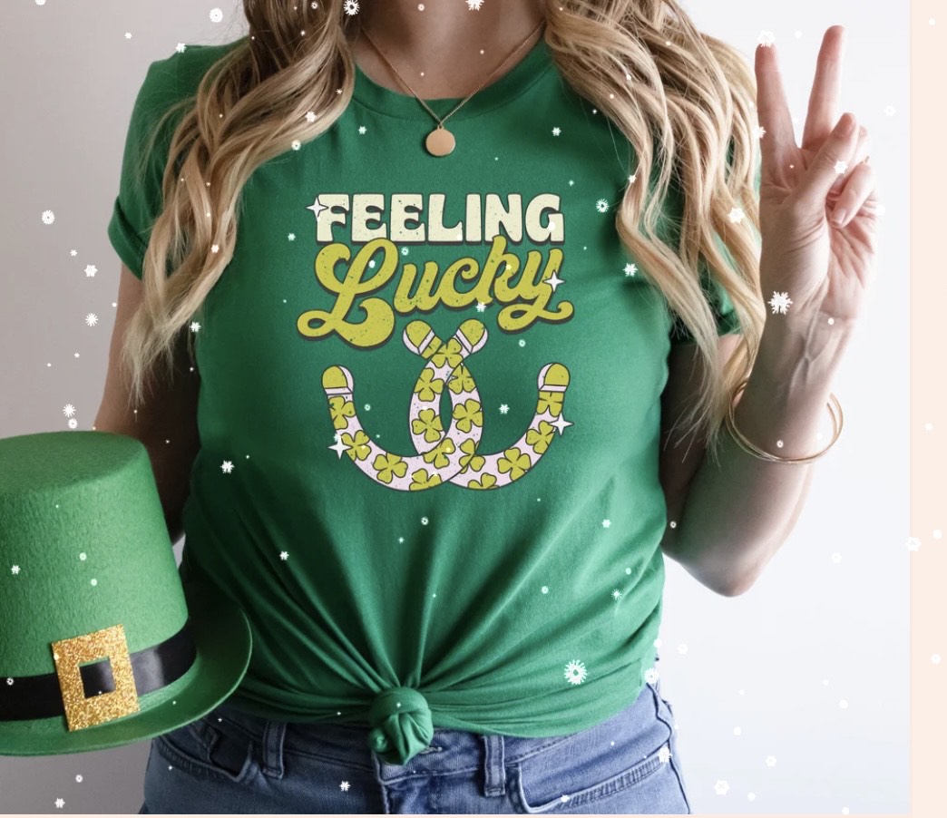 FEELING LUCKY GLITTER PRINT #0065 (ST PATRICK)