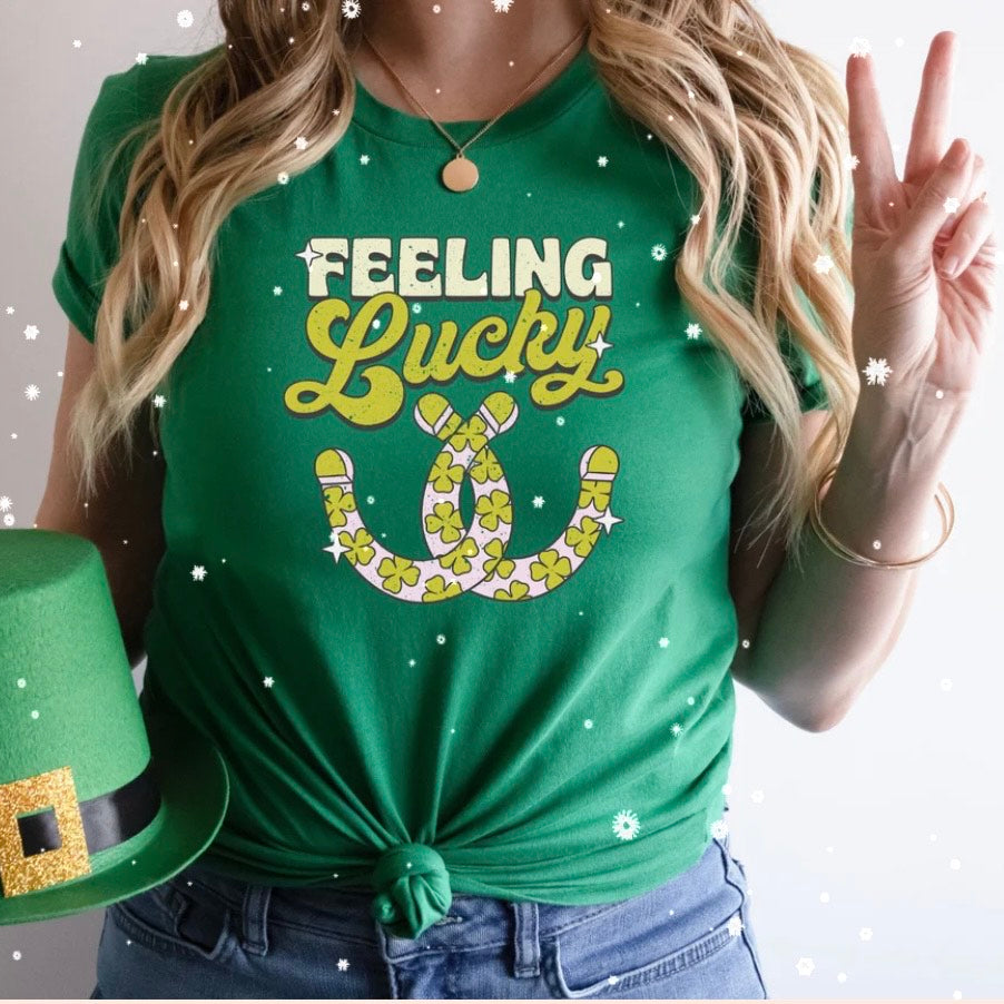 FEELING LUCKY GLITTER PRINT #0065 (ST PATRICK)