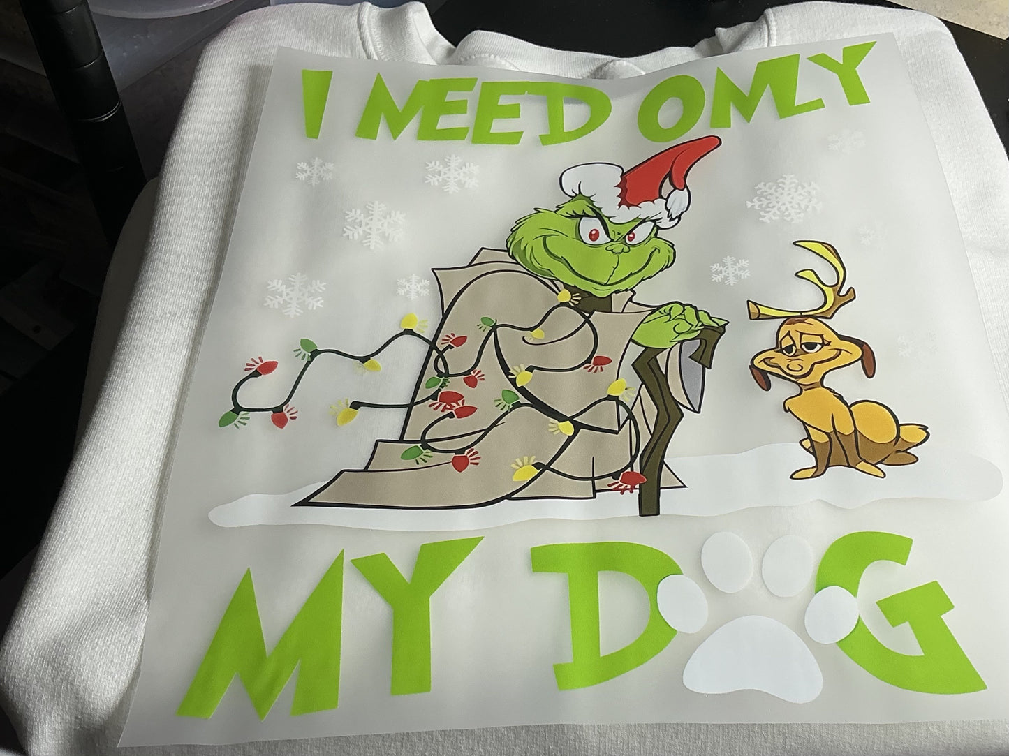 G-MAN DOG LOVER #0119 GRETA FOR OVER SIZED TSHIRTS