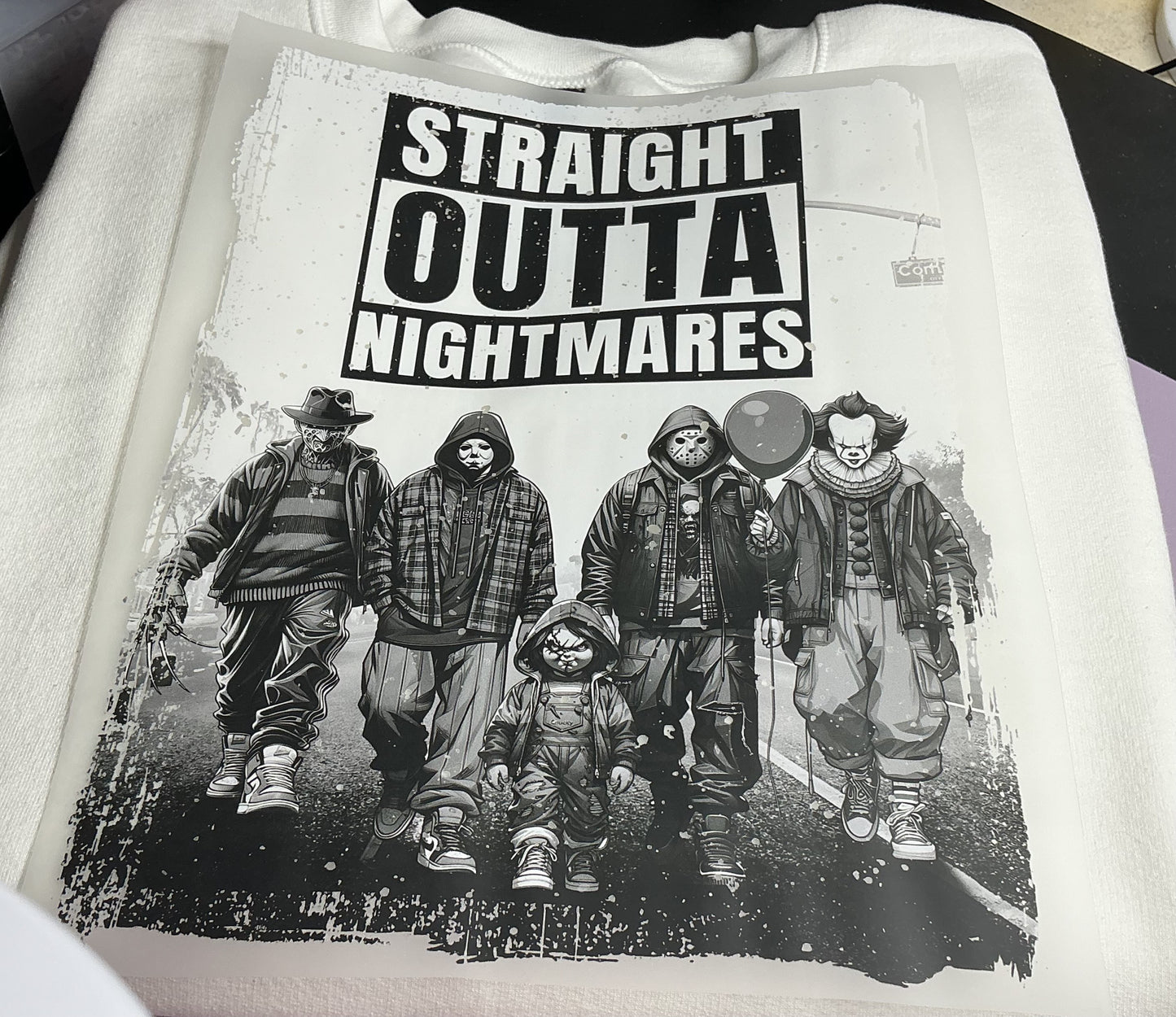 STRAIGHT OUTTA NIGHTMARES #0177 PERFECT FOR A OVERSIZED TSHIRT