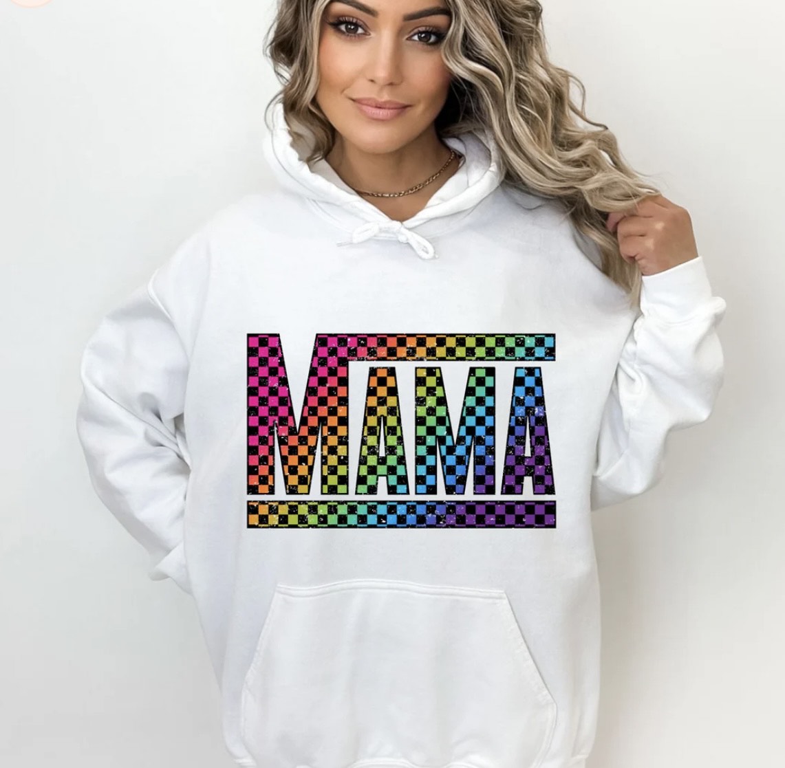 RAINBOW MAMA VANS GLITTER PRINT #0084 (MAMA)