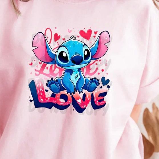 BLUE ALIEN LOVE #0023 (CHARACTERS) READY TO PRESS SCREEN PRINT