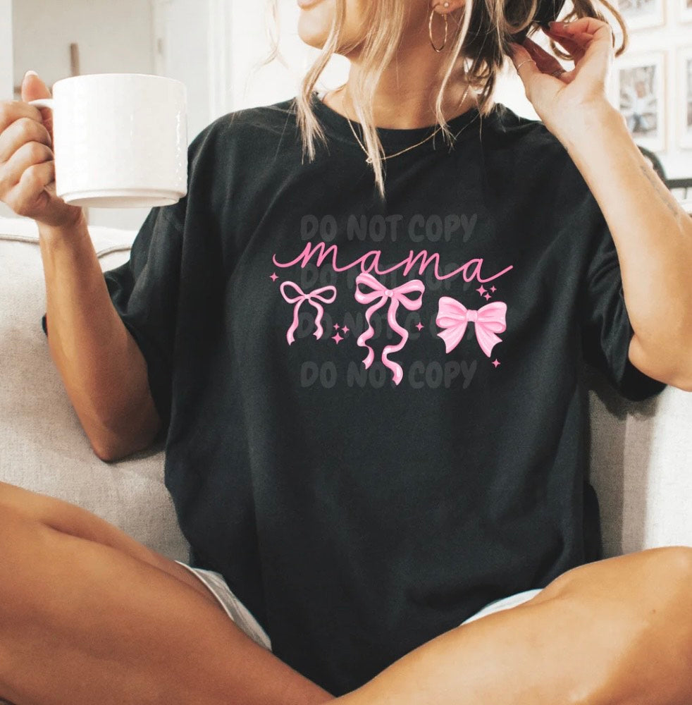 MAMA PINK BOWS #0026 (VALENTINES) (MAMA) (ALL SEASON)