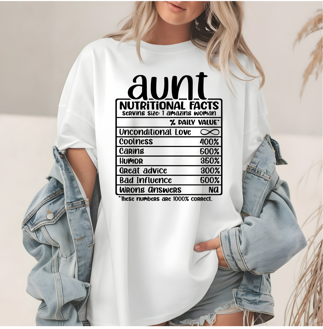 #2050 AUNT NUTRITIONAL FACTS