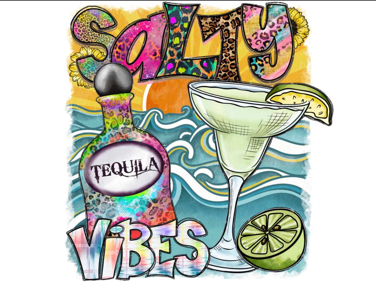 Tequila Vibes Summer #276 Available in DTF Just Pick Your Shirt