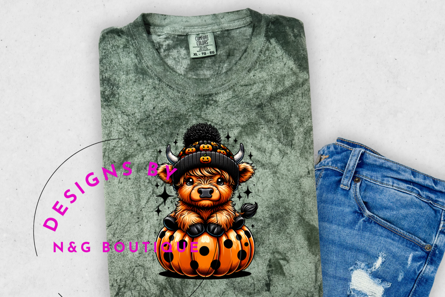 PUMPKIN HIGHLAND COW #616 PREORDER