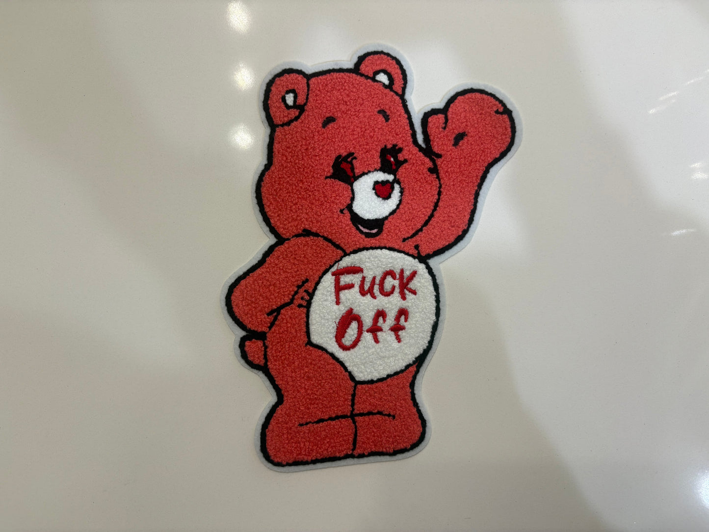 CHENILLE PATCHES HUMOR BEAR