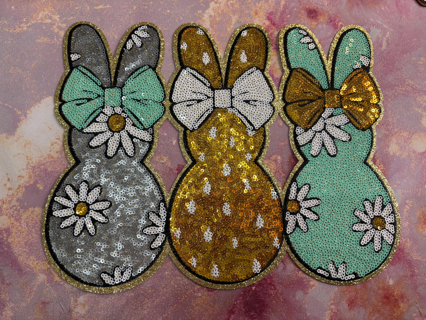 CHENILLE PATCHES BUNNY RABITS