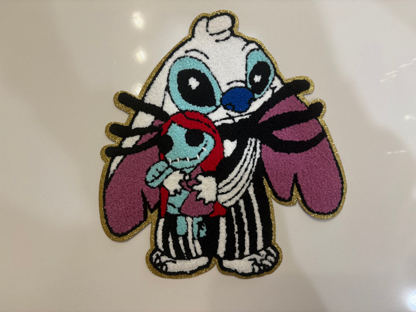 CHENILLE PATCHES BLUE BOY AND GIRL