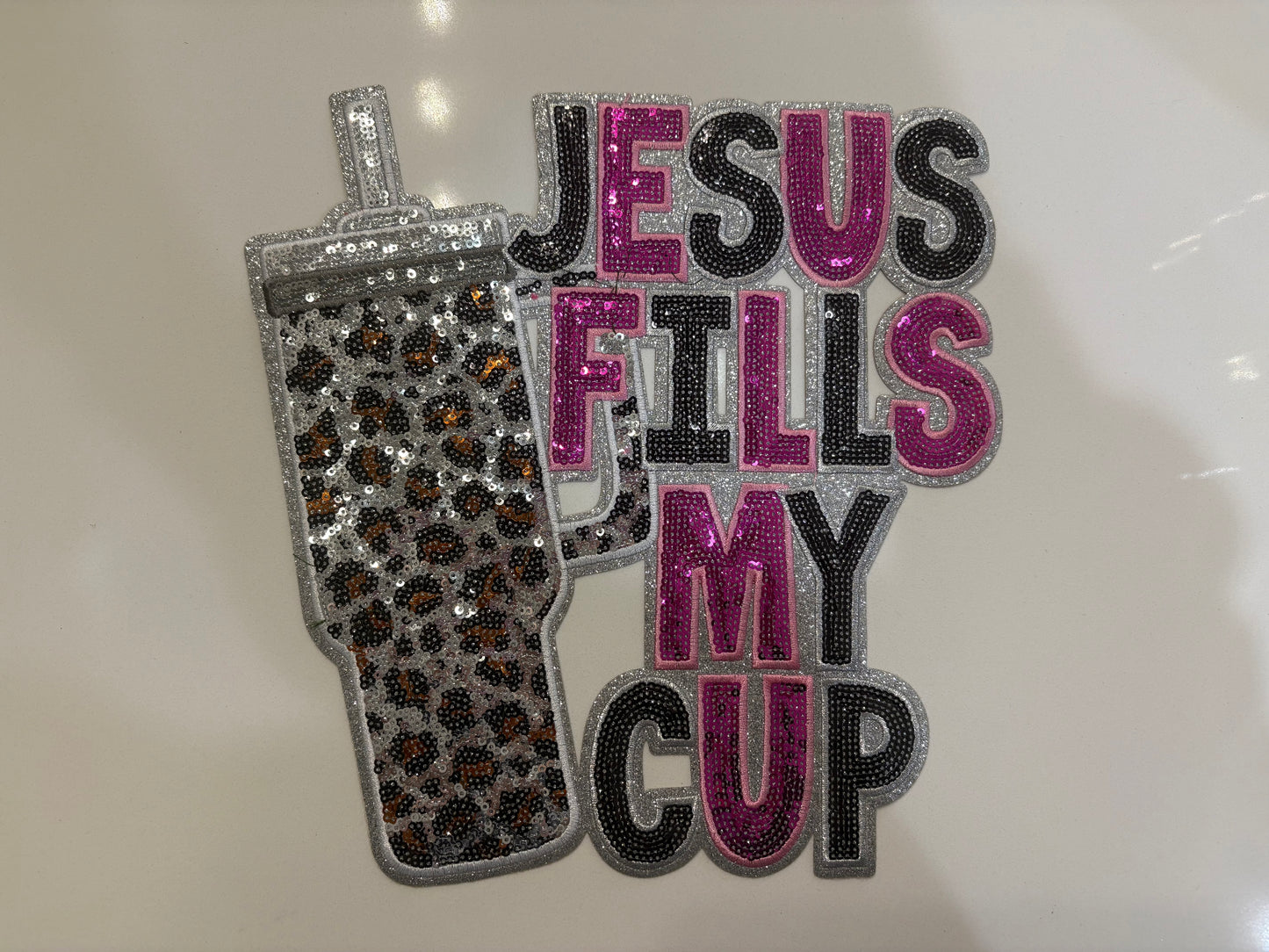 CHENILLE PATCHES JESUS FILLS MY CUP