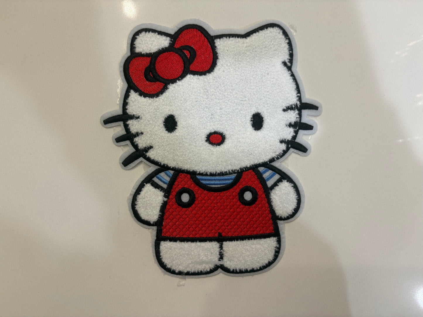CHENILLE PATCHES CUTE KITTY WITH A BOW