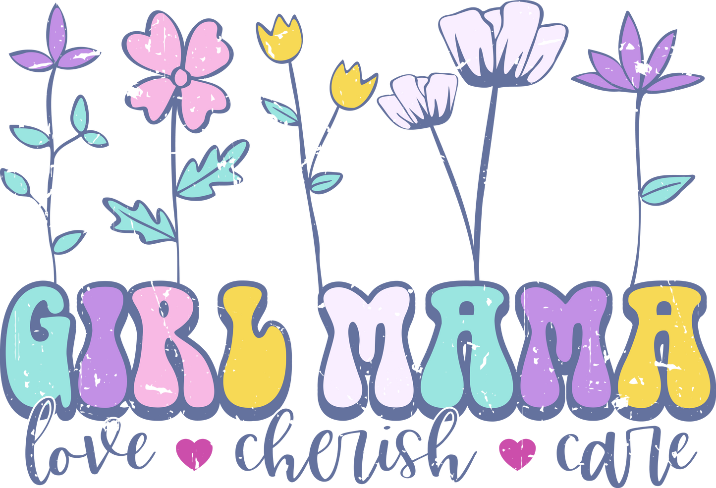 Girl Mom Love #061 Available in Sublimation and DTF Just Pick Your Shirt