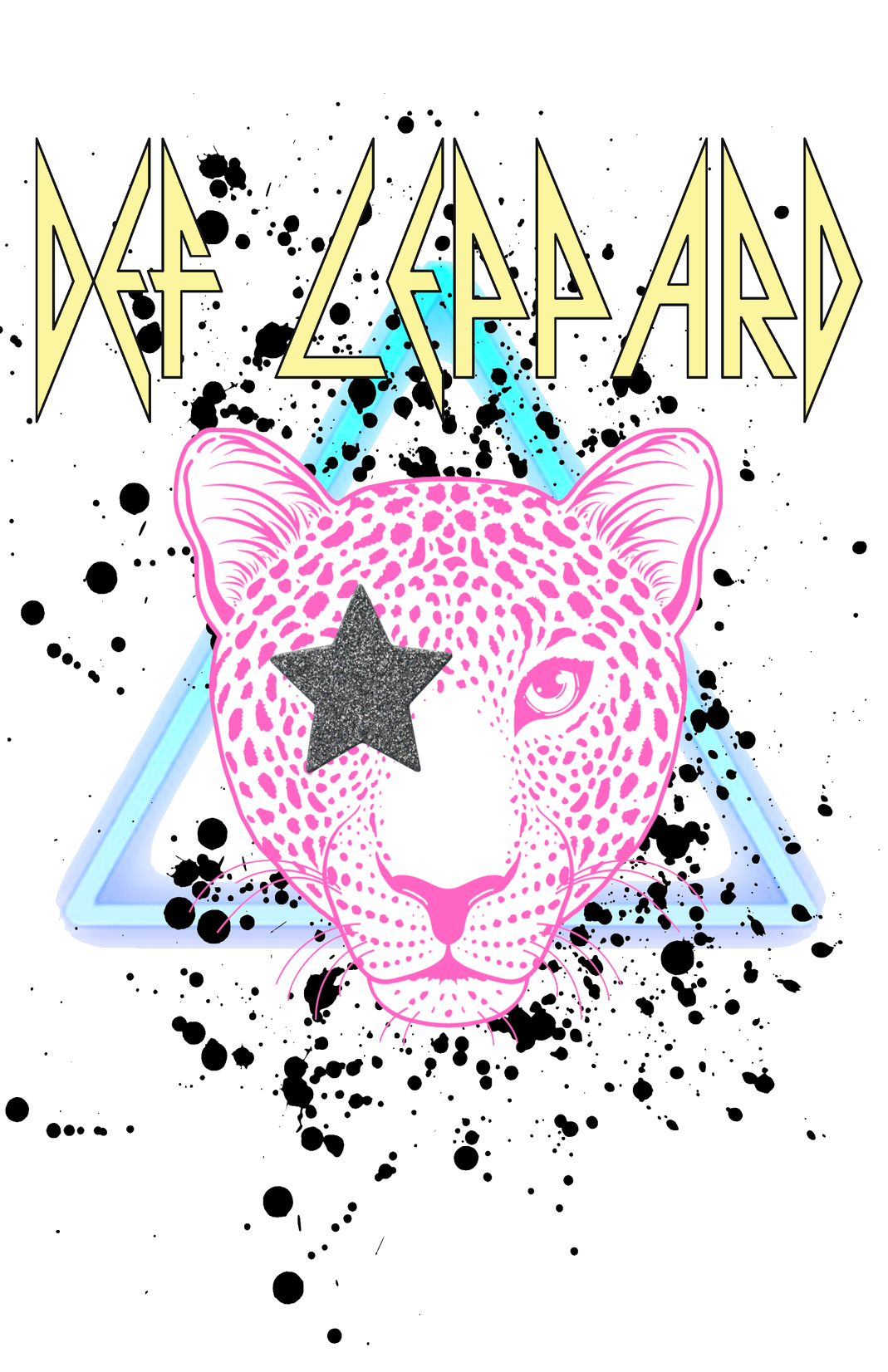 Def Leopard #077 Available in Sublimation or DTF Just Pick Your Shirt