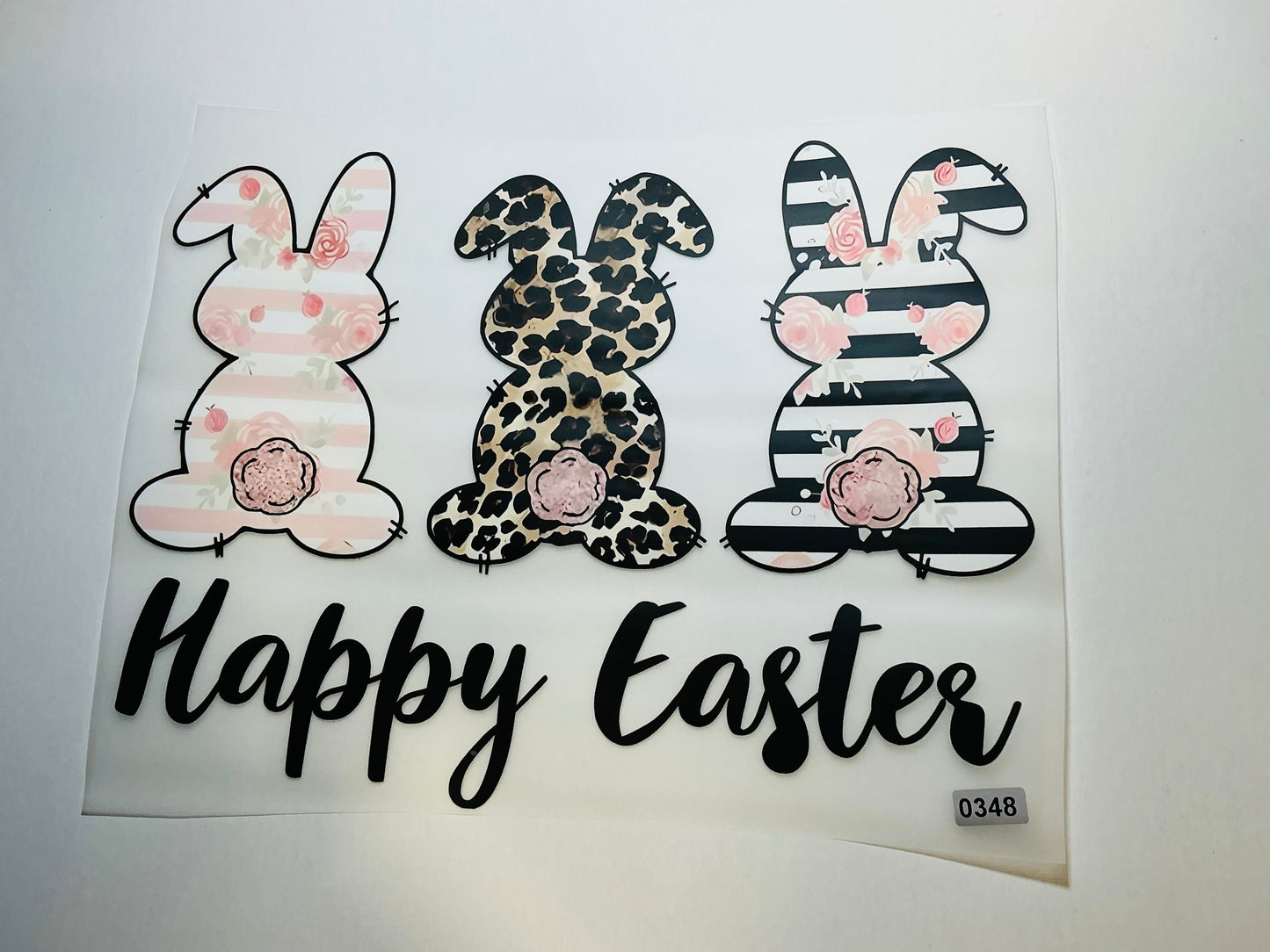 HAPPY EASTER BUNNY READY TO PRESS DTF #0348 (EASTER)