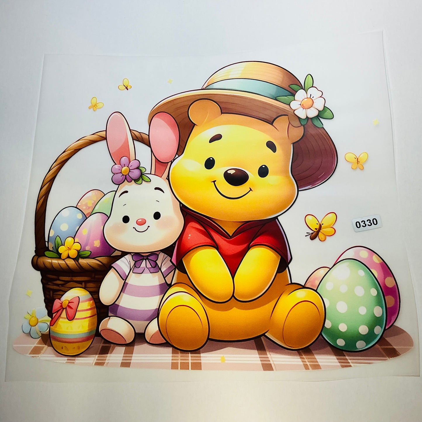 POOH EASTER RESDY TO PRESS DTF PRINT # 0330 (EASTER)