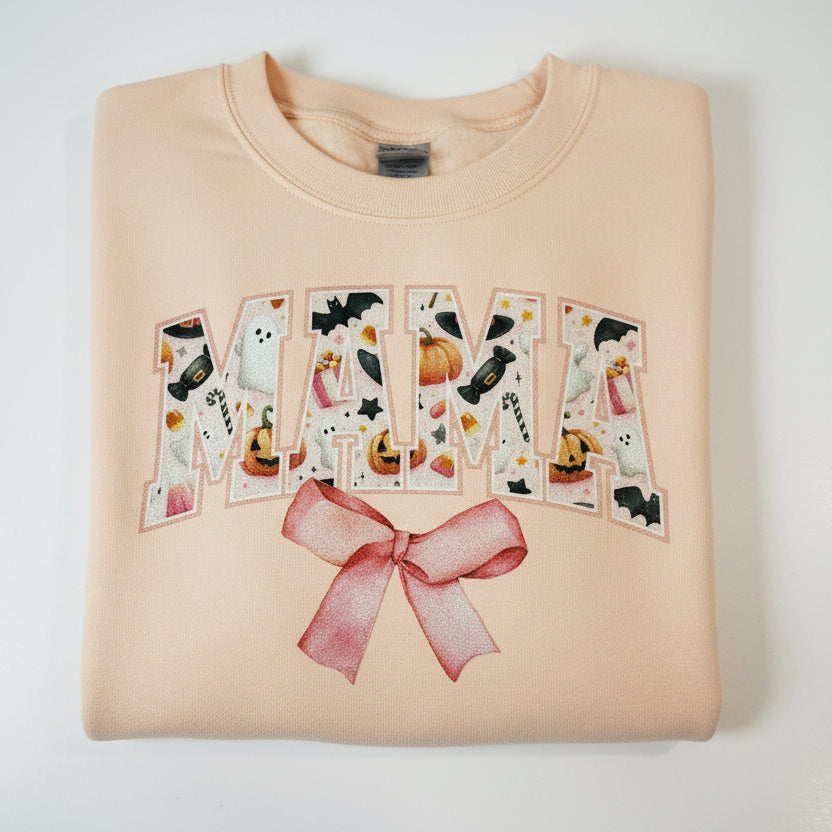 MAMA SPOOKY SEASON GLITTER PRINT READY TO PRESS # 0374 (MAMA)