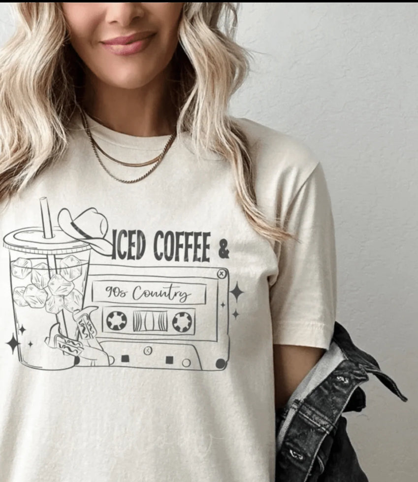 Retro Iced Coffee #029 Available in DTF Just Pick Your Shirt