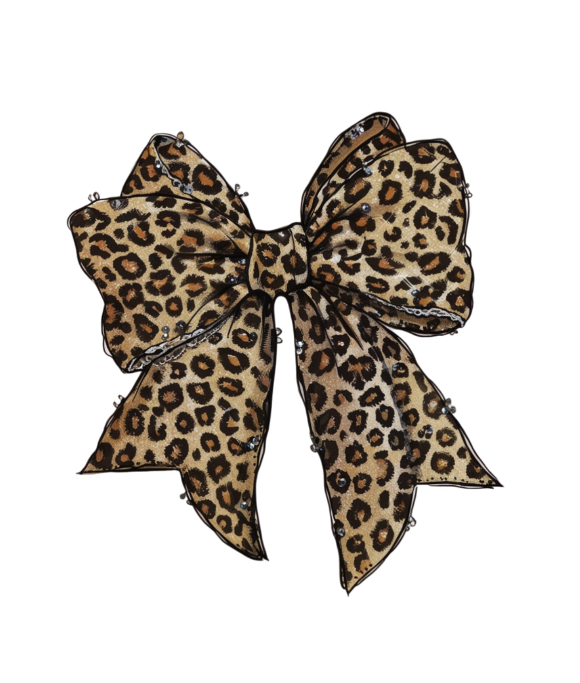 Leopard Bow #045 Available in Sublimation and DTF Just Pick Your Shirt