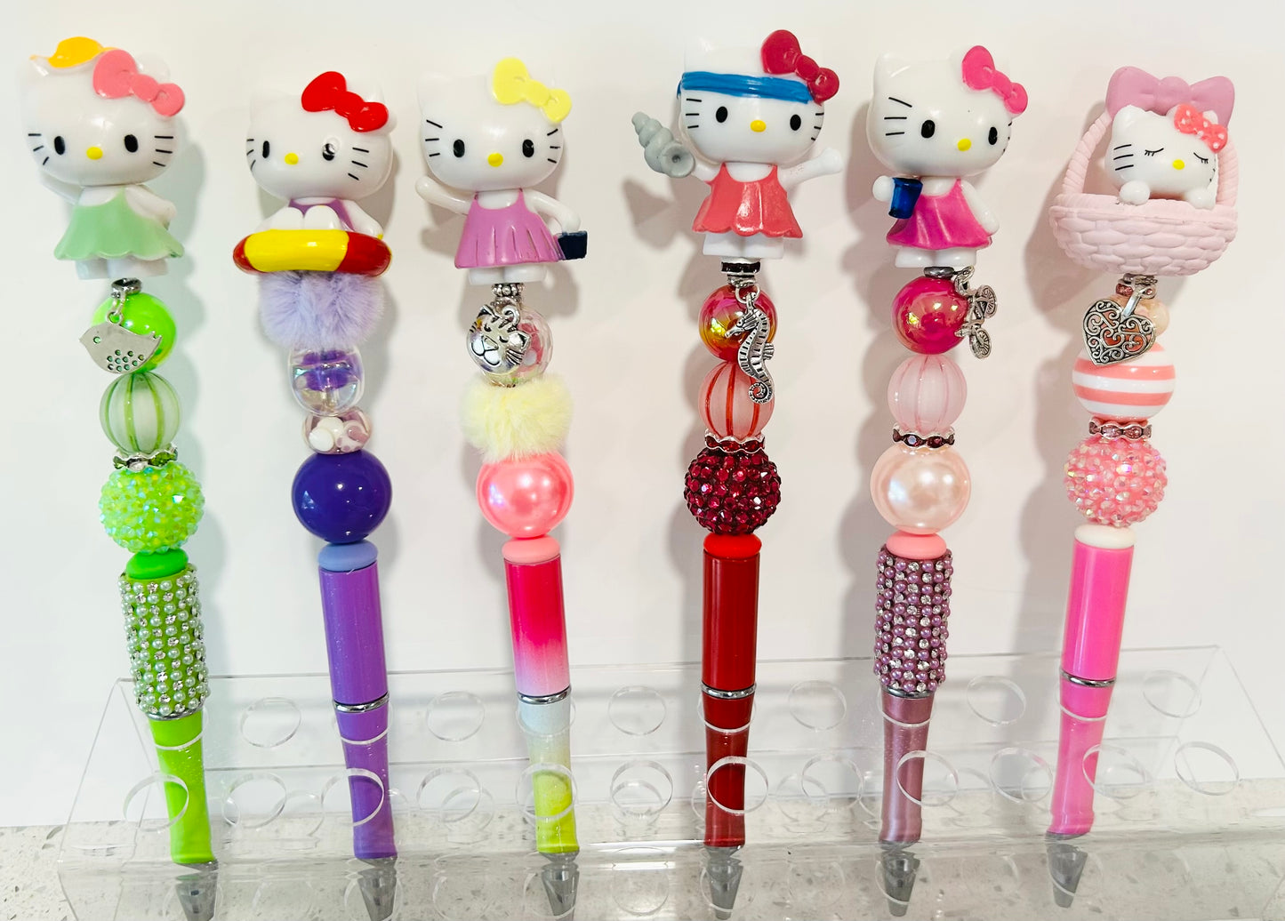 PRE-MADE CHARACTERS BEADED PENS READY TO SHIP