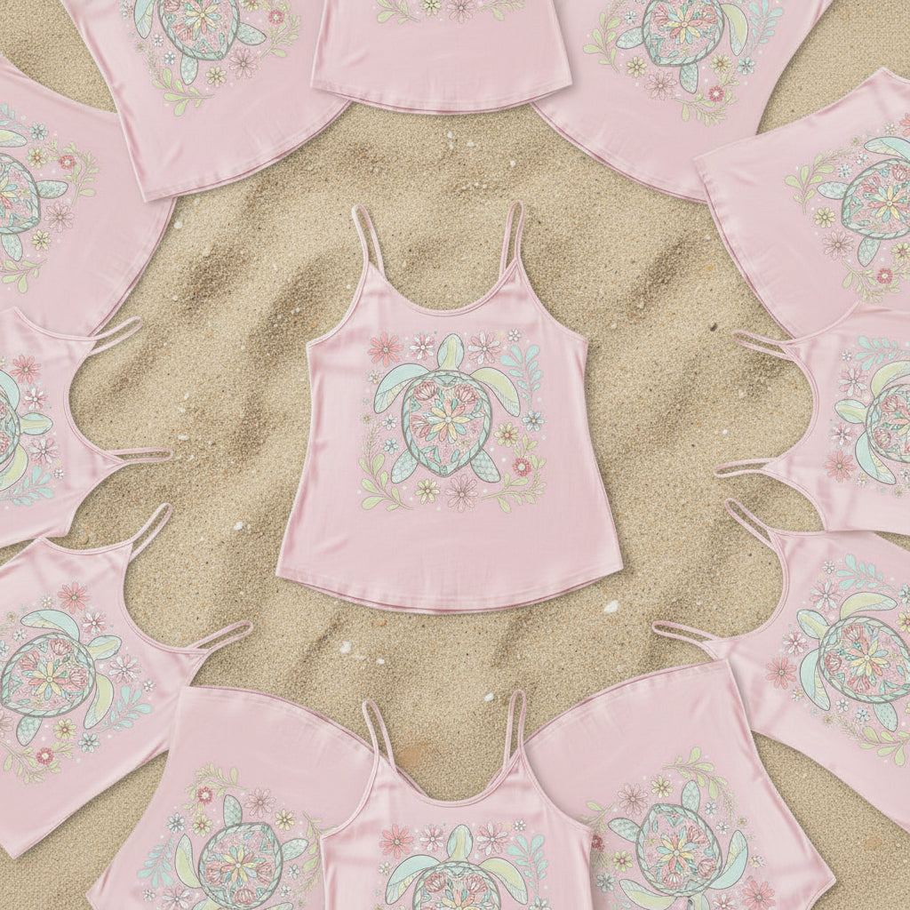 FLOWER TURTLE READY TO PRESS DTF 13INCH PRINT #0579 (SUMMER)