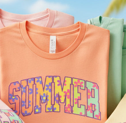 SUMMER WITH FLOWERS GLITTER ORINT READY TO PRESS #0590 (SUMMER)