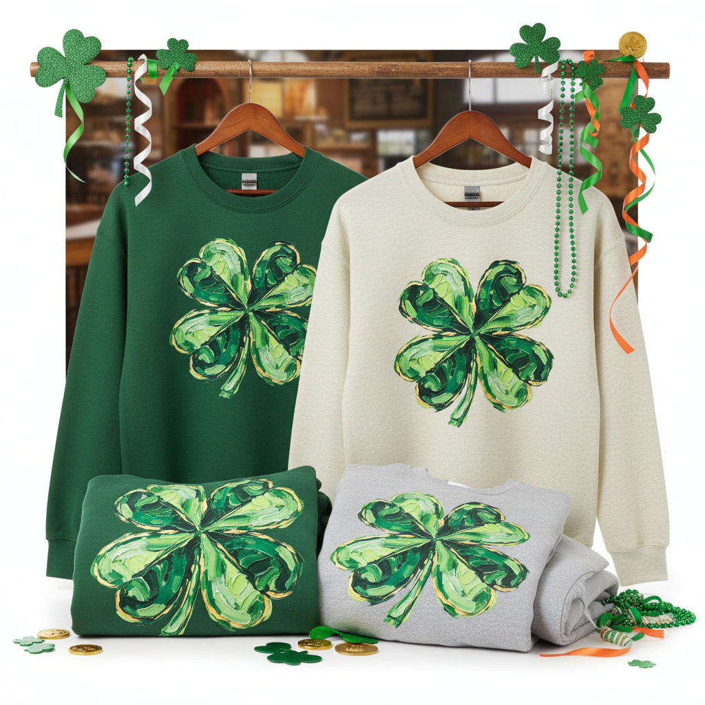 ST PATRICK BRUSH STROKE CLOVER #0612 (ST PATRICK)