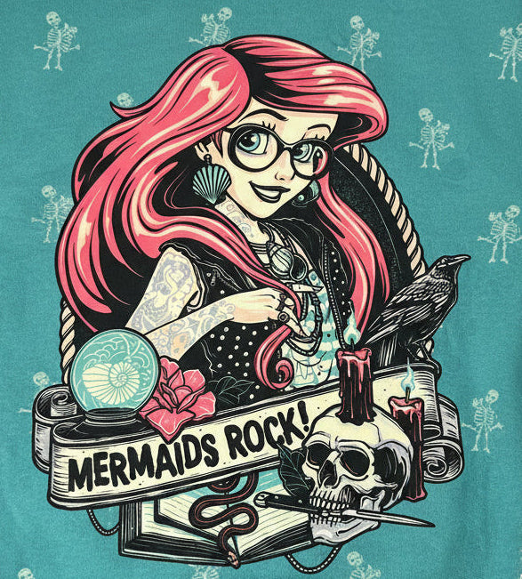 MERMAIDS ROCK READY TO PRESS DTF # 0681 (CHARACTERS)