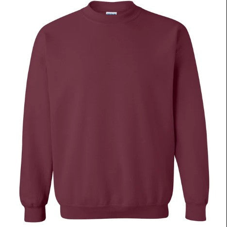 MAROON Gildan G180 Unisex Heavy Blend™ 50/50 Crewneck Sweatshirt