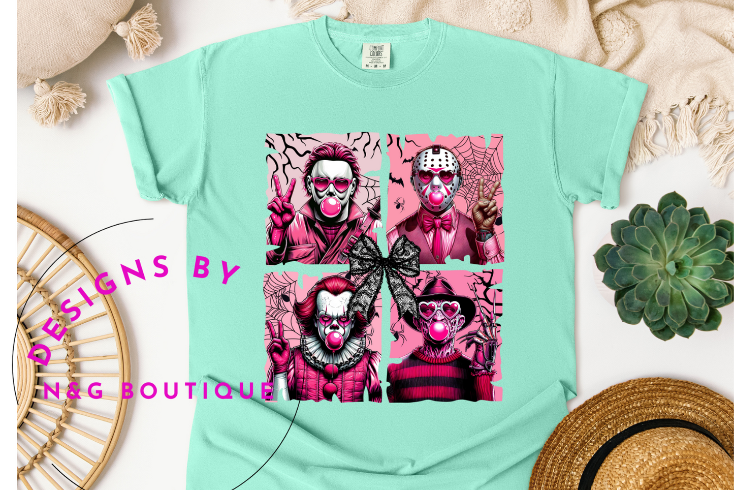 PINK HORROR DTF OR SUBLIMATION PRINT #459