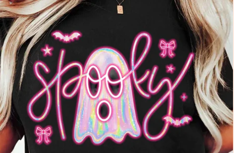 #1013 SPOOKY PINK GLI TTER