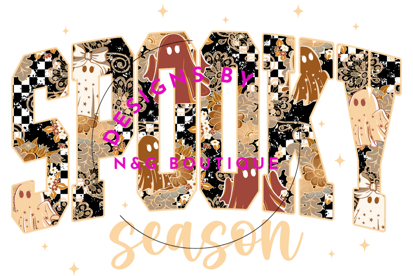 #775 Spooky Season T-Shirt | Unisex Garment-Dyed Tee for Halloween, Autumn Style, Comfort Wear, Festive Apparel