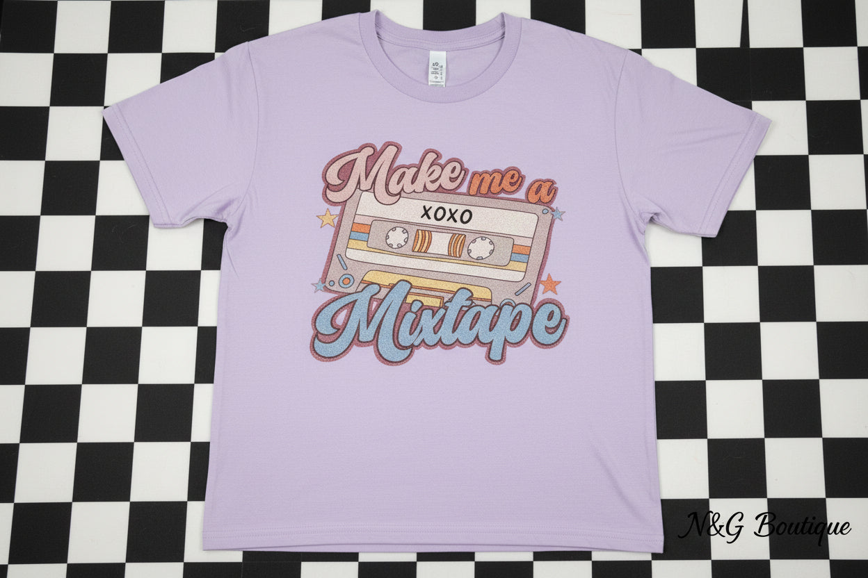 MAKE ME A XOXO MIXTAPE GLITTER PRINT #0194 (ALL SEASON) (VALENTINES)