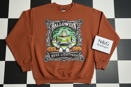 BUZZ HALLOWEEN  #0115 GREAT FOR OVERSIZED TSHIRTS (CHARACTERS)