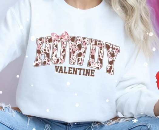 WESTEN HOWDY VALENTINE GLITTER PRINT #0072 (VALENTINE)