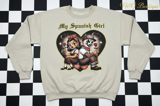 MY SPANISH GIRL #0104 (ALL SEASON) (RETRO) GREAT FOR OVERSIZE T-SHIRTS (RETRO)