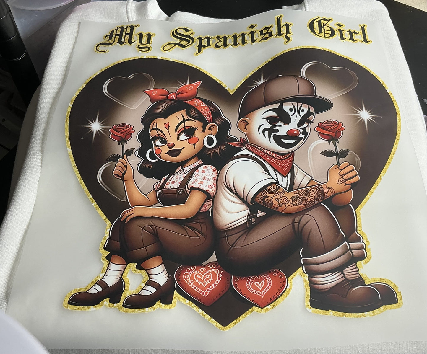 MY SPANISH GIRL #0104 (ALL SEASON) (RETRO) GREAT FOR OVERSIZE T-SHIRTS (RETRO)