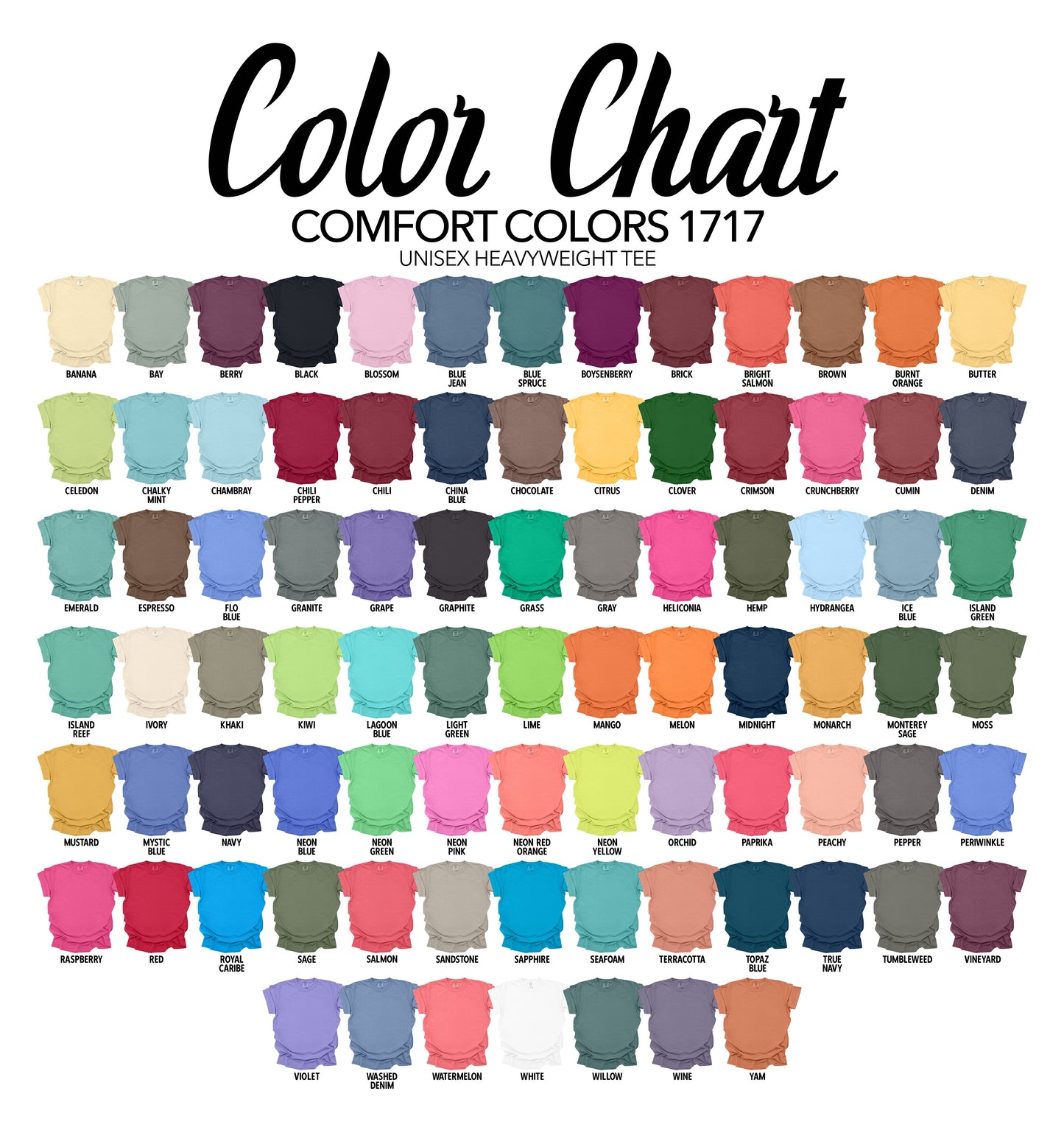 Build Your Comfort Colors T-Shirt 1717 (And Pick Your Print)