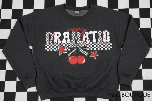 VERY DRAMATIC CHECKERED WITH CHERRY #0205 (ALL SEASON ) (HUMOR)