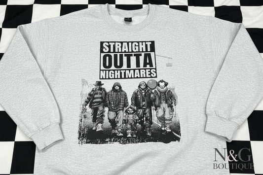 STRAIGHT OUTTA NIGHTMARES #0177 PERFECT FOR A OVERSIZED TSHIRT