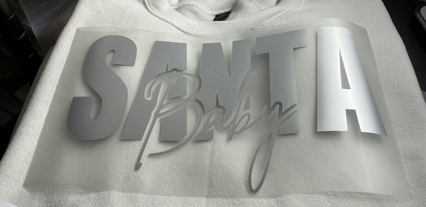 SANTA BABY METALIC PRINT #0193
