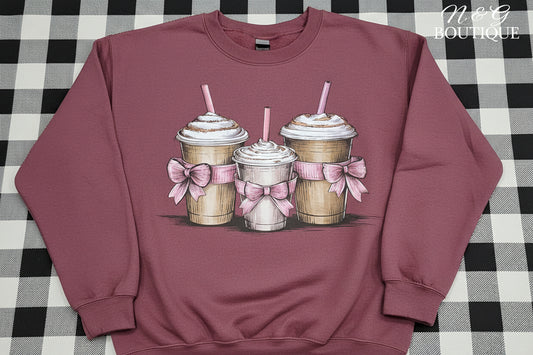 COFFEE WITH A BOW (ALL SEASON) (BOWS) (COFFEE)