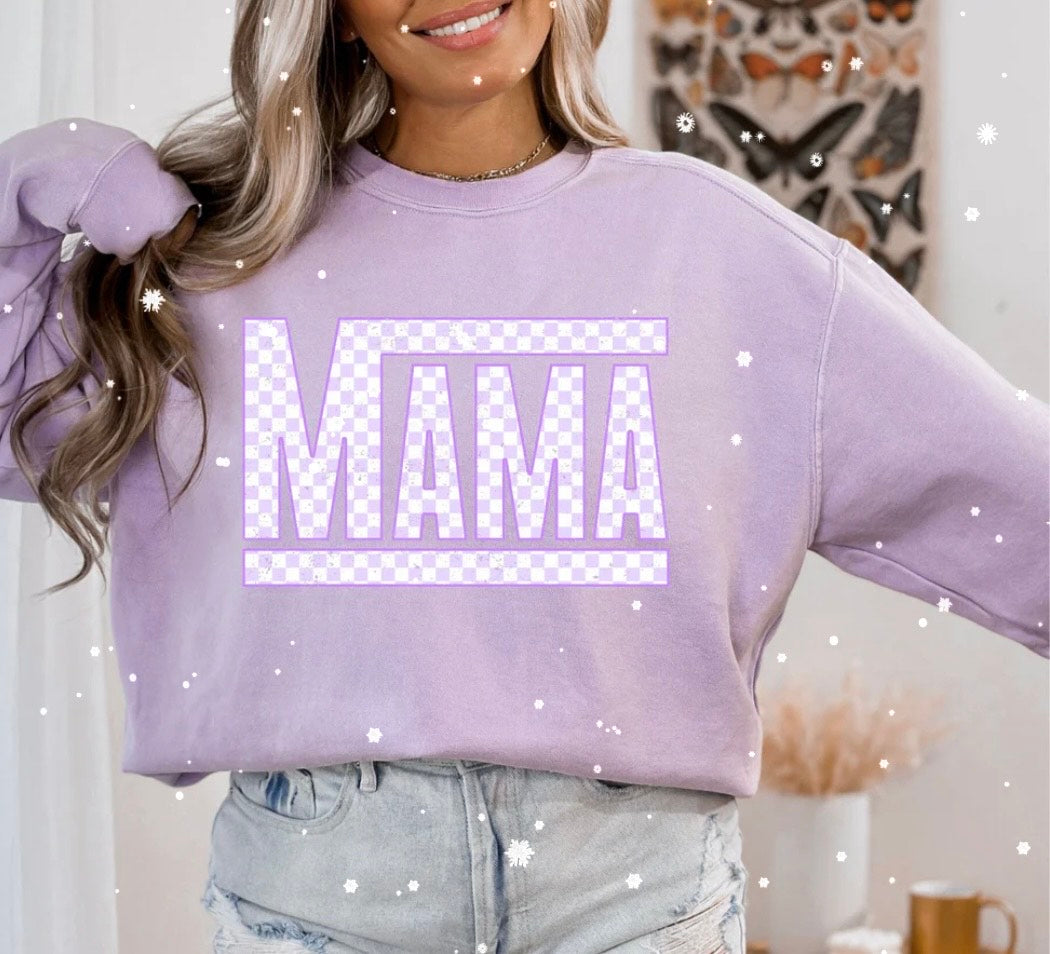 MAMA VANS PURPLE GLITTER PRINT #0096 (MAMA) (ALL SEASON)