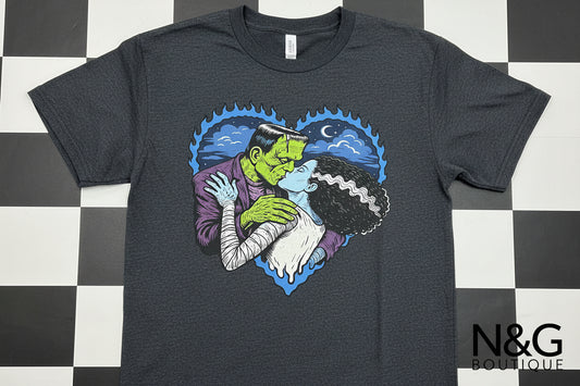 FRANKENSTEIN IN LOVE #0137 (VALENTINE) (CHARACTER) (VALENTINES) PERFECT FOR OVERSIZED TSHIRTS