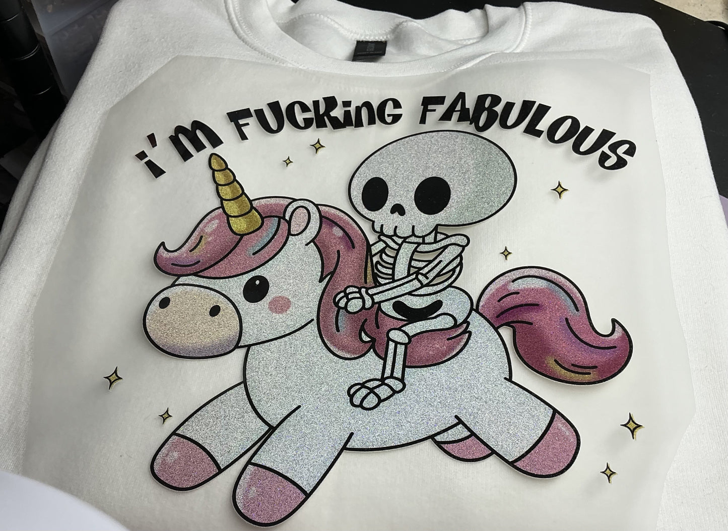 I`M FU,,,,,FABULOUS GLITTER PRINTS #0200 (ALL SEASON ) (HUMOR)