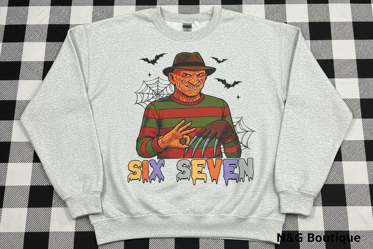 SIX SEVEN FREDDY #0120 GREAT FOR OVERSIZE TSHIRTS (HUMOR) (CHARACTERS) (HALLOWEEN)