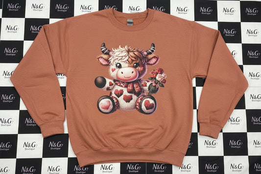 CUTE YARN HIGHLANDCOW #0166 PERFECT FOR OVERSIZED TSHIRT (HIGHLANDCOW) (VALENTINE) (ALL SEASON)