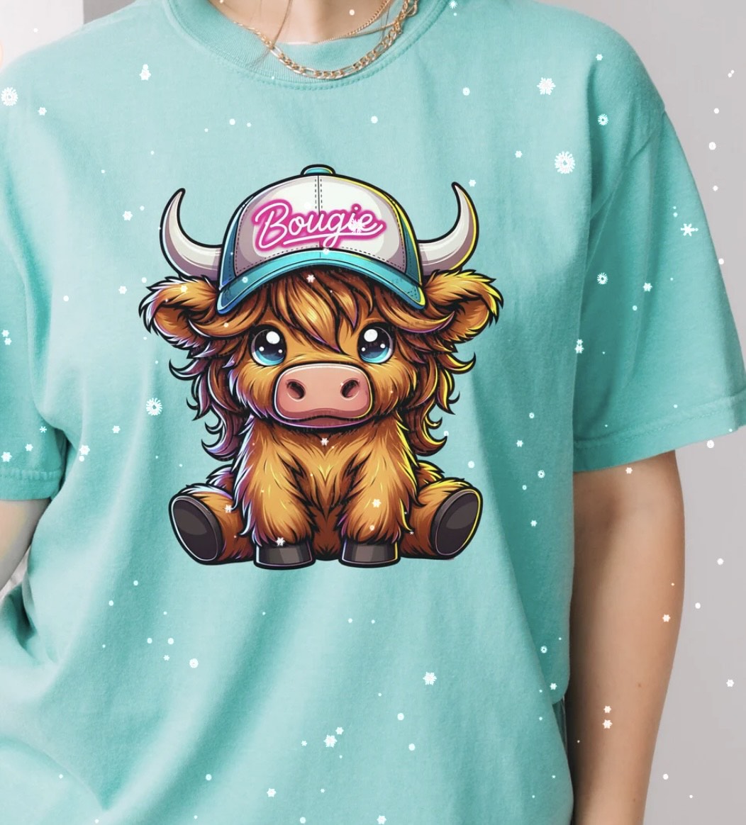 BOUGIE HIGHLANDCOW GLETTER PRINT #0101 (ALL SEASON) (HIGHLANDCOW)